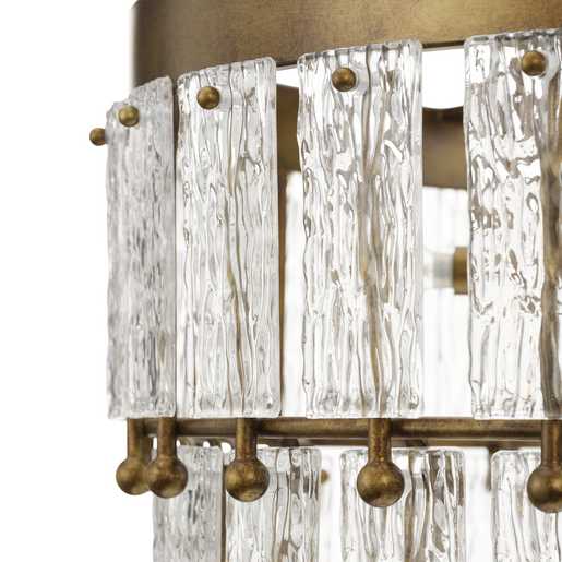 Progress Lighting Chevall Collection Nine-Light Chandelier Gold Ombre (P400368-204)