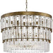 Progress Lighting Chevall Collection Nine-Light Chandelier Gold Ombre (P400368-204)