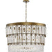 Progress Lighting Chevall Collection Nine-Light Chandelier Gold Ombre (P400368-204)