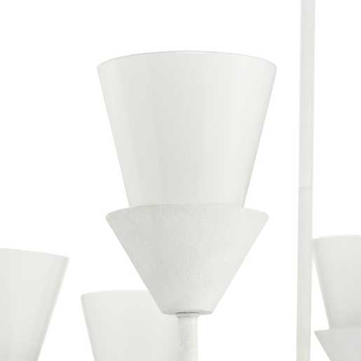 Progress Lighting Pinellas Collection Eight-Light Chandelier White Plaster (P400373-197)