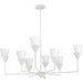 Progress Lighting Pinellas Collection Eight-Light Chandelier White Plaster (P400373-197)