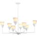 Progress Lighting Pinellas Collection Eight-Light Chandelier White Plaster (P400373-197)