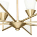 Progress Lighting Pinellas Collection Eight-Light Chandelier Soft Gold (P400373-205)