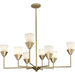 Progress Lighting Pinellas Collection Eight-Light Chandelier Soft Gold (P400373-205)