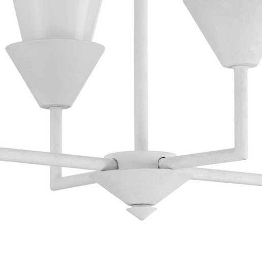 Progress Lighting Pinellas Collection Six-Light Linear Chandelier White Plaster (P400374-197)