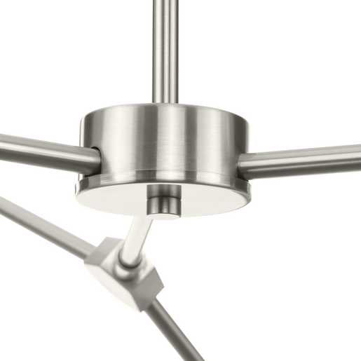 Progress Lighting Haas Collection Six-Light Chandeleier Brushed Nickel (P400378-009)