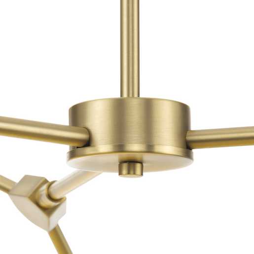 Progress Lighting Haas Collection Six-Light Chandelier Brushed Bronze (P400378-109)