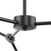 Progress Lighting Haas Collection Six-Light Chandelier Matte Black (P400378-31M)