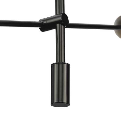 Progress Lighting Cornett Collection Six-Light Chandelier Matte Black (P400380-31M)