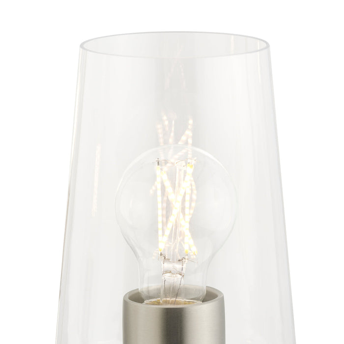 Progress Lighting 94400440009 Celino Collection 3-Light Chandelier Brushed Nickel With Clear Glass Shades (P400440-009)