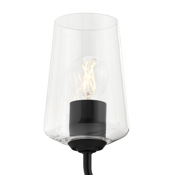 Progress Lighting 94400440031 Celino Collection 3-Light Chandelier Black With Clear Glass Shades (P400440-031)