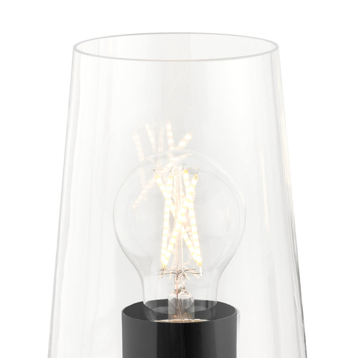 Progress Lighting 94400440031 Celino Collection 3-Light Chandelier Black With Clear Glass Shades (P400440-031)