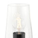 Progress Lighting 94400440031 Celino Collection 3-Light Chandelier Black With Clear Glass Shades (P400440-031)