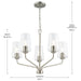 Progress Lighting 94400442009 Celino Collection 5-Light Chandelier Brushed Nickel With Clear Glass Shades (P400442-009)