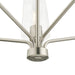 Progress Lighting 94400442009 Celino Collection 5-Light Chandelier Brushed Nickel With Clear Glass Shades (P400442-009)