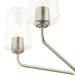 Progress Lighting 94400442009 Celino Collection 5-Light Chandelier Brushed Nickel With Clear Glass Shades (P400442-009)