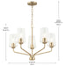 Progress Lighting 94400442177 Celino Collection 5-Light Chandelier Champagne Bronze With Clear Glass Shades (P400442-177)