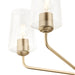 Progress Lighting 94400442177 Celino Collection 5-Light Chandelier Champagne Bronze With Clear Glass Shades (P400442-177)