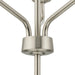 Progress Lighting 94400445009 Celino Collection 9-Light 2-Tier Chandelier Brushed Nickel With Clear Glass Shades (P400445-009)