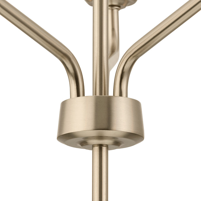 Progress Lighting 94400445177 Celino Collection 9-Light 2-Tier Chandelier Champagne Bronze With Clear Glass Shades (P400445-177)