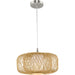 Progress Lighting Cordova Collection One-Light Pendant Natural Rattan (P500396-201)