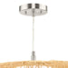 Progress Lighting Cordova Collection One-Light Pendant Natural Rattan (P500397-201)