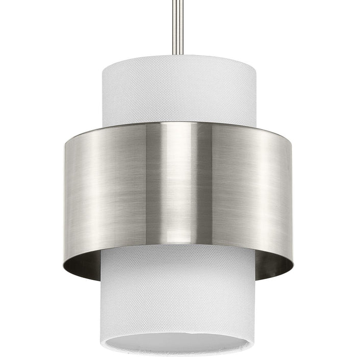 Progress Lighting Silva Collection One-Light Pendant Brushed Nickel (P500398-009)