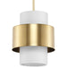 Progress Lighting Silva Collection One-Light Pendant Brushed Bronze (P500398-109)