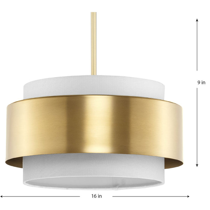 Progress Lighting Silva Collection Three-Light Pendant Brushed Bronze (P500399-109)