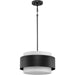 Progress Lighting Silva Collection Three-Light Pendant Matte Black (P500399-31M)