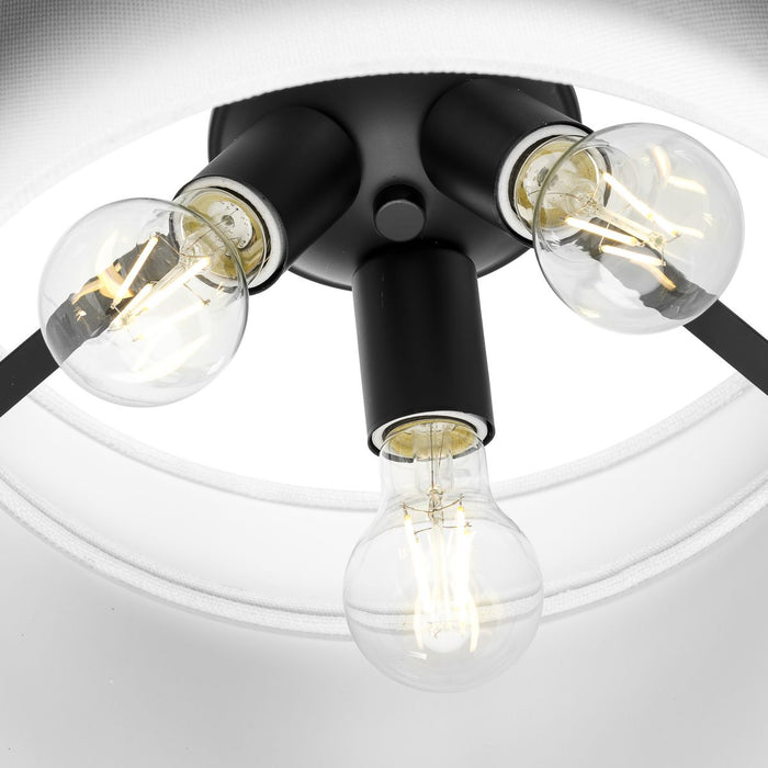 Progress Lighting Silva Collection Three-Light Pendant Matte Black (P500399-31M)