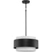 Progress Lighting Silva Collection Three-Light Pendant Matte Black (P500399-31M)