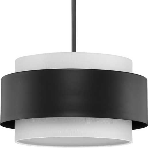 Progress Lighting Silva Collection Three-Light Pendant Matte Black (P500399-31M)