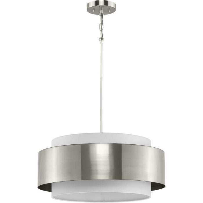 Progress Lighting Silva Collection Three-Light Pendant Brushed Nickel (P500400-009)