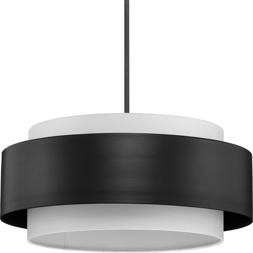 Progress Lighting Silva Collection Three-Light Pendant Matte Black (P500400-31M)