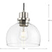 Progress Lighting Garris Collection One-Light Mini-Pendant Brushed Nickel (P500405-009)