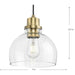 Progress Lighting Garris Collection One-Light Mini-Pendant Vintage Brass (P500405-163)