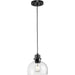 Progress Lighting Garris Collection One-Light Mini-Pendant Matte Black (P500405-31M)