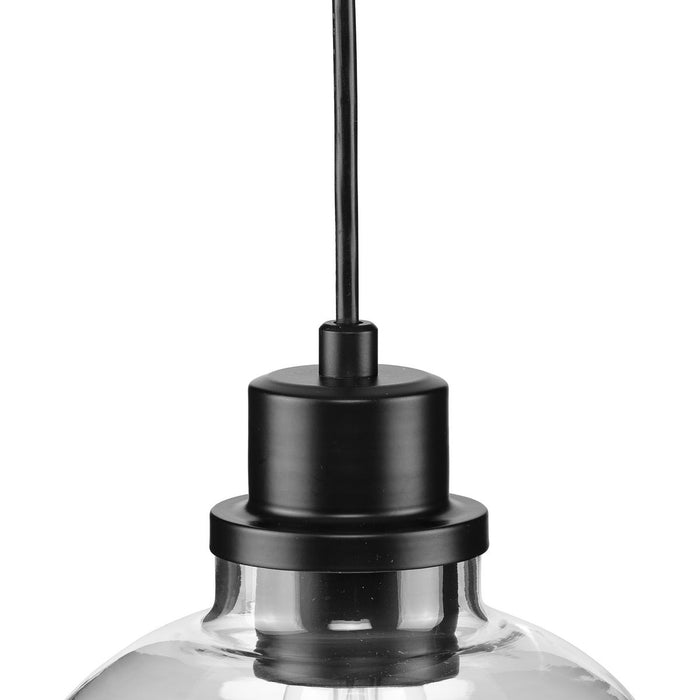 Progress Lighting Garris Collection One-Light Mini-Pendant Matte Black (P500405-31M)