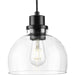 Progress Lighting Garris Collection One-Light Mini-Pendant Matte Black (P500405-31M)