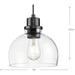 Progress Lighting Garris Collection One-Light Mini-Pendant Matte Black (P500405-31M)