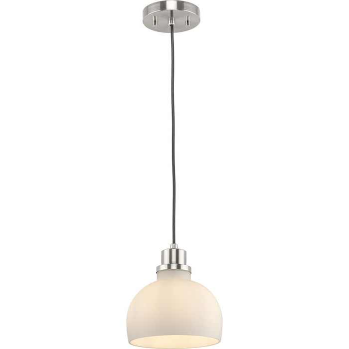 Progress Lighting Garris Collection One-Light Mini-Pendant Brushed Nickel (P500406-009)