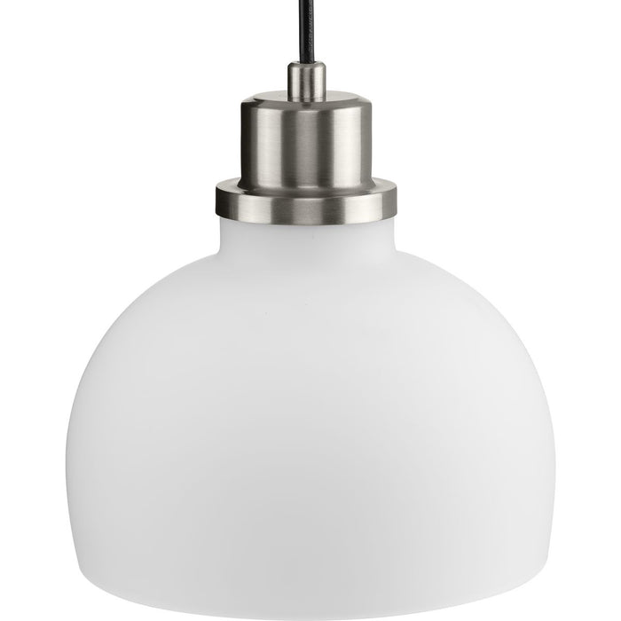 Progress Lighting Garris Collection One-Light Mini-Pendant Brushed Nickel (P500406-009)