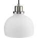 Progress Lighting Garris Collection One-Light Mini-Pendant Brushed Nickel (P500406-009)