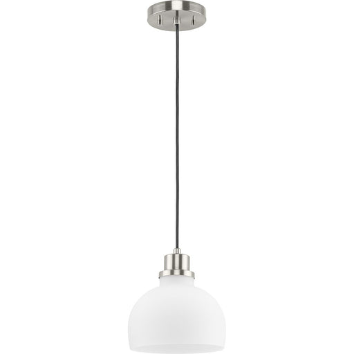 Progress Lighting Garris Collection One-Light Mini-Pendant Brushed Nickel (P500406-009)