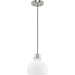 Progress Lighting Garris Collection One-Light Mini-Pendant Brushed Nickel (P500406-009)