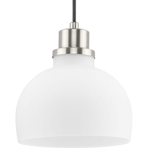 Progress Lighting Garris Collection One-Light Mini-Pendant Brushed Nickel (P500406-009)