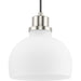 Progress Lighting Garris Collection One-Light Mini-Pendant Brushed Nickel (P500406-009)