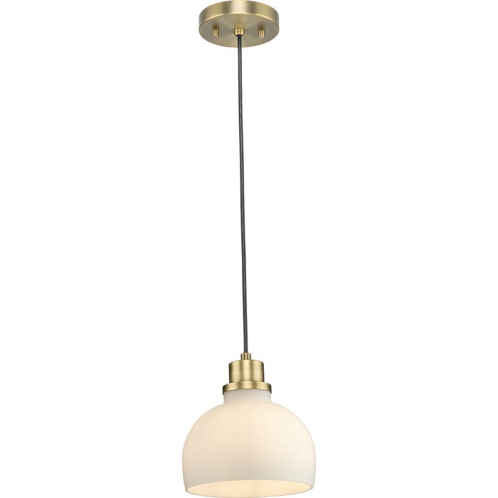 Progress Lighting Garris Collection One-Light Mini-Pendant Vintage Brass (P500406-163)