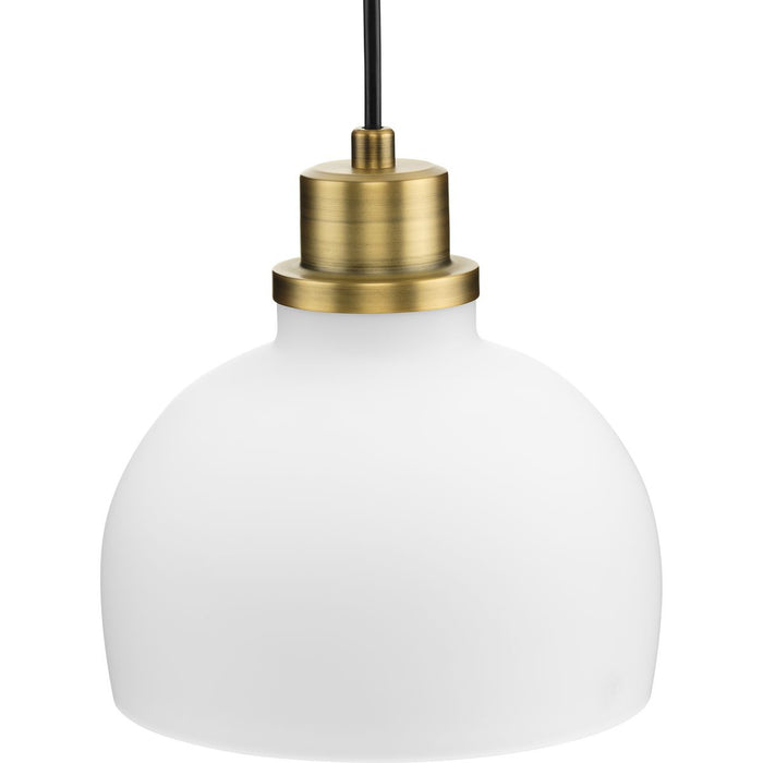 Progress Lighting Garris Collection One-Light Mini-Pendant Vintage Brass (P500406-163)